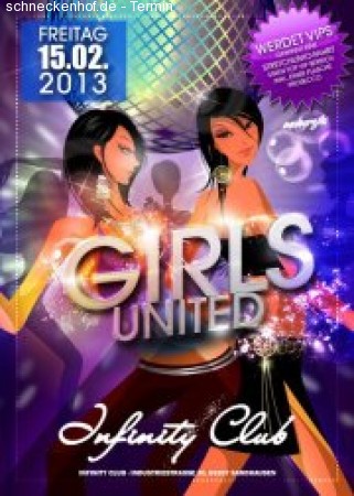 GIRLS-UNITED U18 Party Werbeplakat