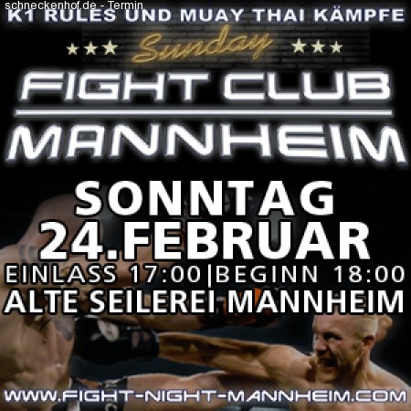 Sunday Fight Club Werbeplakat