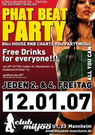 Phatbeat Party Werbeplakat