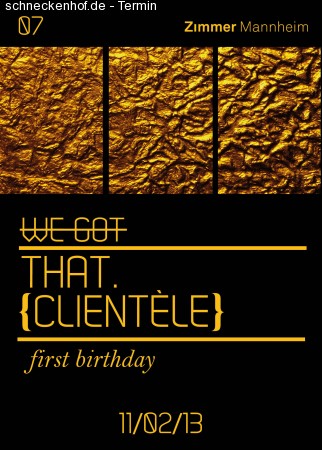That Clientèle - 1st Birthday Werbeplakat
