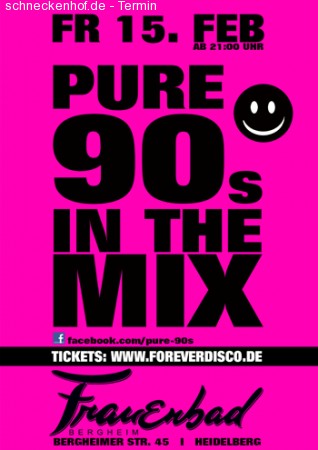 Pure 90s in the Mix Werbeplakat