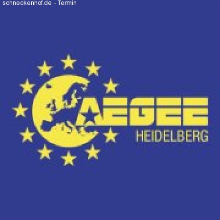 AEGEE Erasmusparty Werbeplakat
