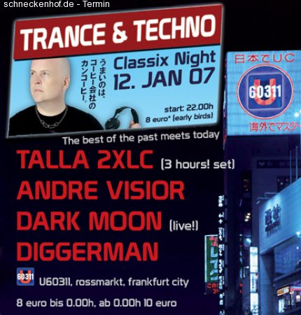 Trance Classix Night  The bes Werbeplakat