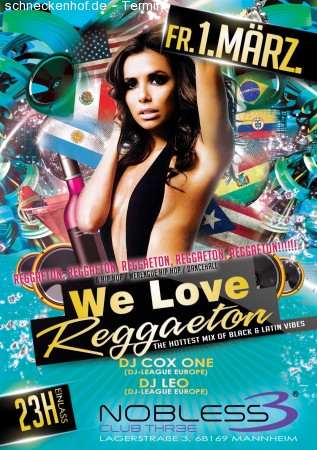 3. We Love Reggaeton Werbeplakat