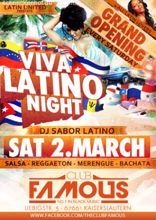 Viva Latino Night Werbeplakat