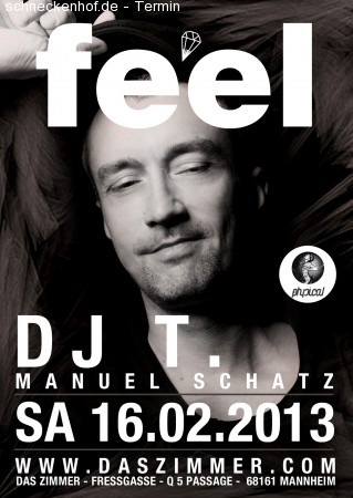 feel with DJ T. Werbeplakat