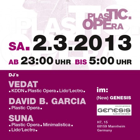 Plastic Opera Werbeplakat