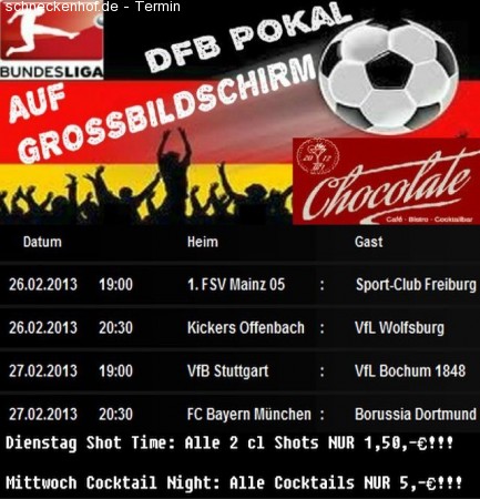 DFB Pokal Viertelfinale Werbeplakat