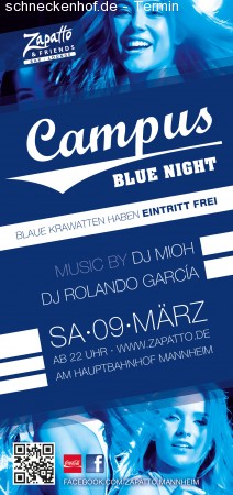 Campus Blue Night Werbeplakat