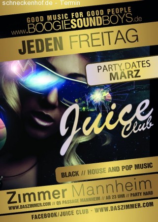 Juice Club – Campus Night Werbeplakat
