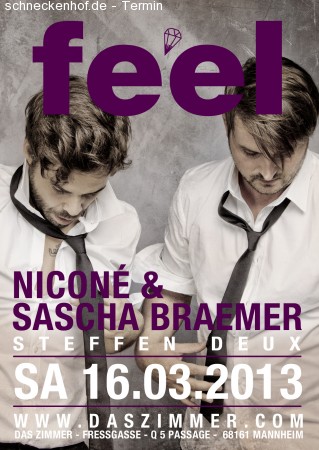 feel with Niconé&SaschaBraemer Werbeplakat