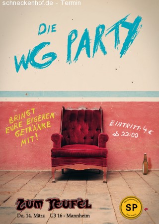 WG-Party Mannheim Werbeplakat