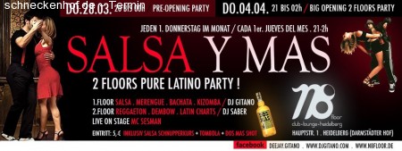 Salsa Y Mas / Pre-opening Part Werbeplakat