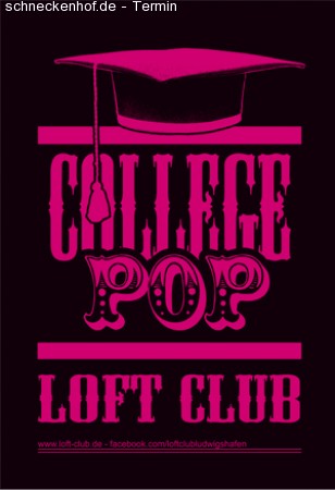 College Pop @ Loft Club Werbeplakat