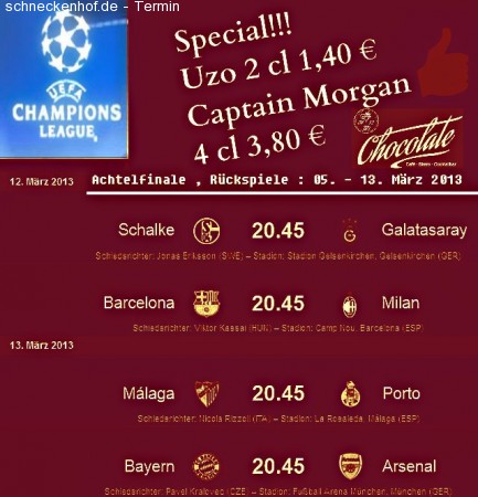 Champions League Special Werbeplakat