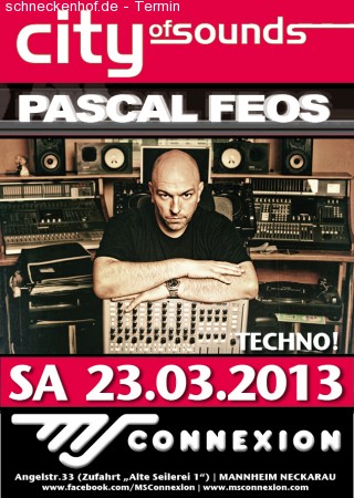 City of Sounds mit Pascal Feos Werbeplakat