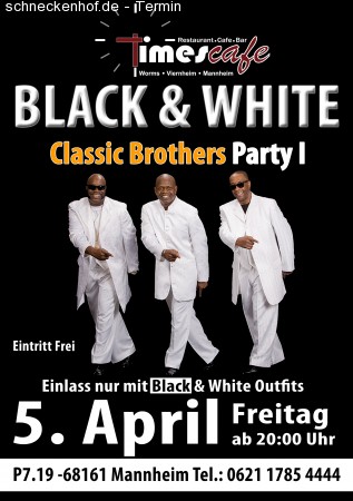 Black & White Classic Brothers Werbeplakat