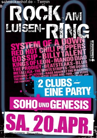 Rock am Luisenring – Double Cl Werbeplakat