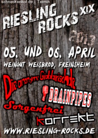 Riesling Rocks XIX - Freitag Werbeplakat