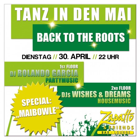 Back to the Roots-Tanz in Mai Werbeplakat