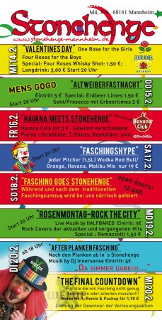 Fastnachtdienstag Werbeplakat