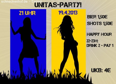 Unitas Party Werbeplakat