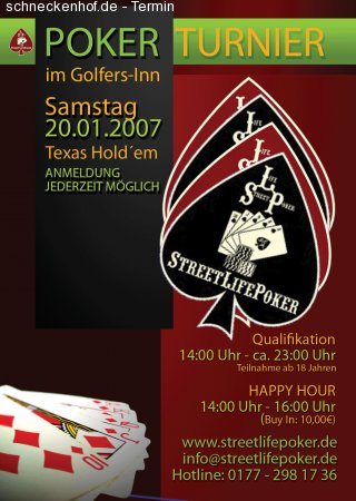 Poker - Turnier Werbeplakat