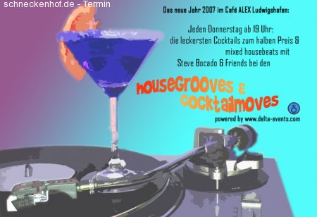 housegrooves & cocktailmoves Werbeplakat