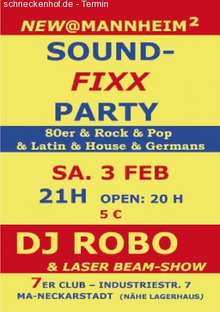 sound-fixx-party Werbeplakat