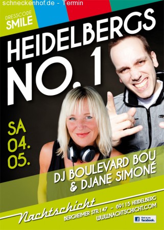 HD No. 1- Saturdays Clubnight Werbeplakat