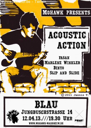 Mohawk Acoustic Action Werbeplakat