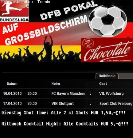DFB Pokal •Halbfinale Werbeplakat