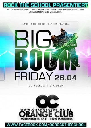 Big Boom Friday Werbeplakat