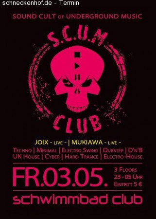 S.C.U.M. Club Werbeplakat