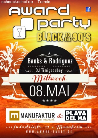 Award Party::BLack to The 90s: Werbeplakat