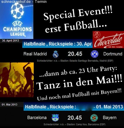 30.04.& 01.05.Special Events Werbeplakat