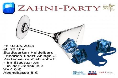 Zahni - Party Werbeplakat