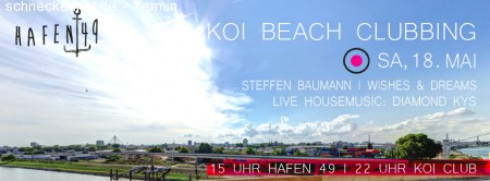 KOI Beach Clubbing Werbeplakat