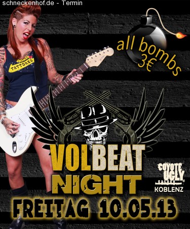 Volbeat Night im Coyote Ugly Werbeplakat