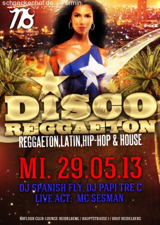 Disco Reggaeton Werbeplakat