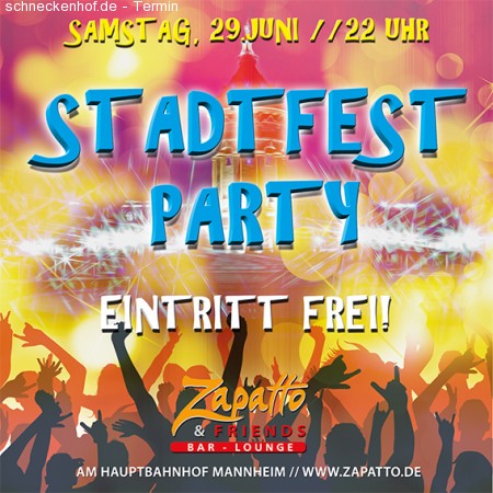 Stadtfest Party Werbeplakat