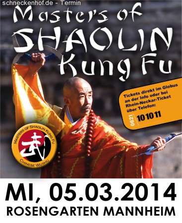 Masters Of Shaolin Kung Fu Werbeplakat