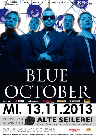 Blue October Werbeplakat
