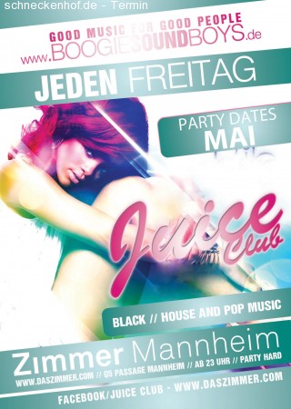 Juice Club - Glow Party Werbeplakat