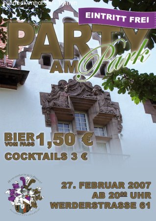 Party am Park Werbeplakat