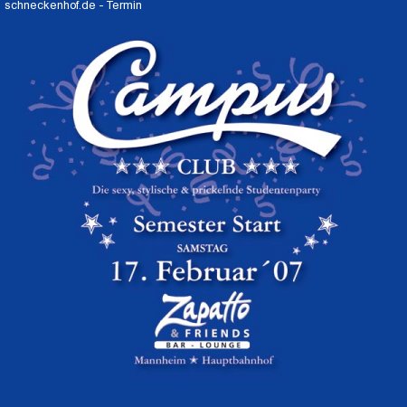 Campus Club XVIII Werbeplakat