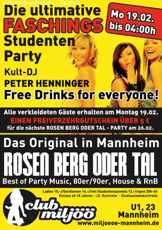 Ultimative Studentenparty Werbeplakat