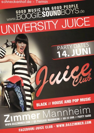 Juice Club – University Juice Werbeplakat