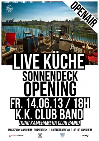 Sonnendeck Opening - K.K. Band Werbeplakat