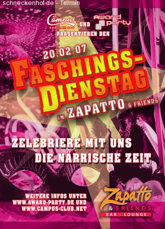 Faschings-Party Werbeplakat